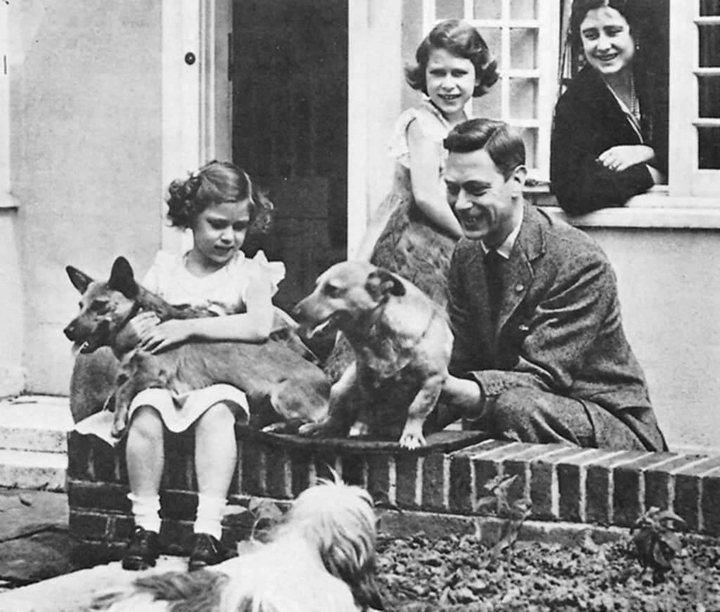 Young Princess Elizabeth was smitten with her corgis